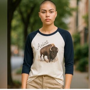 Ariat classic fit Bison long sleeve western t shirt. NWT